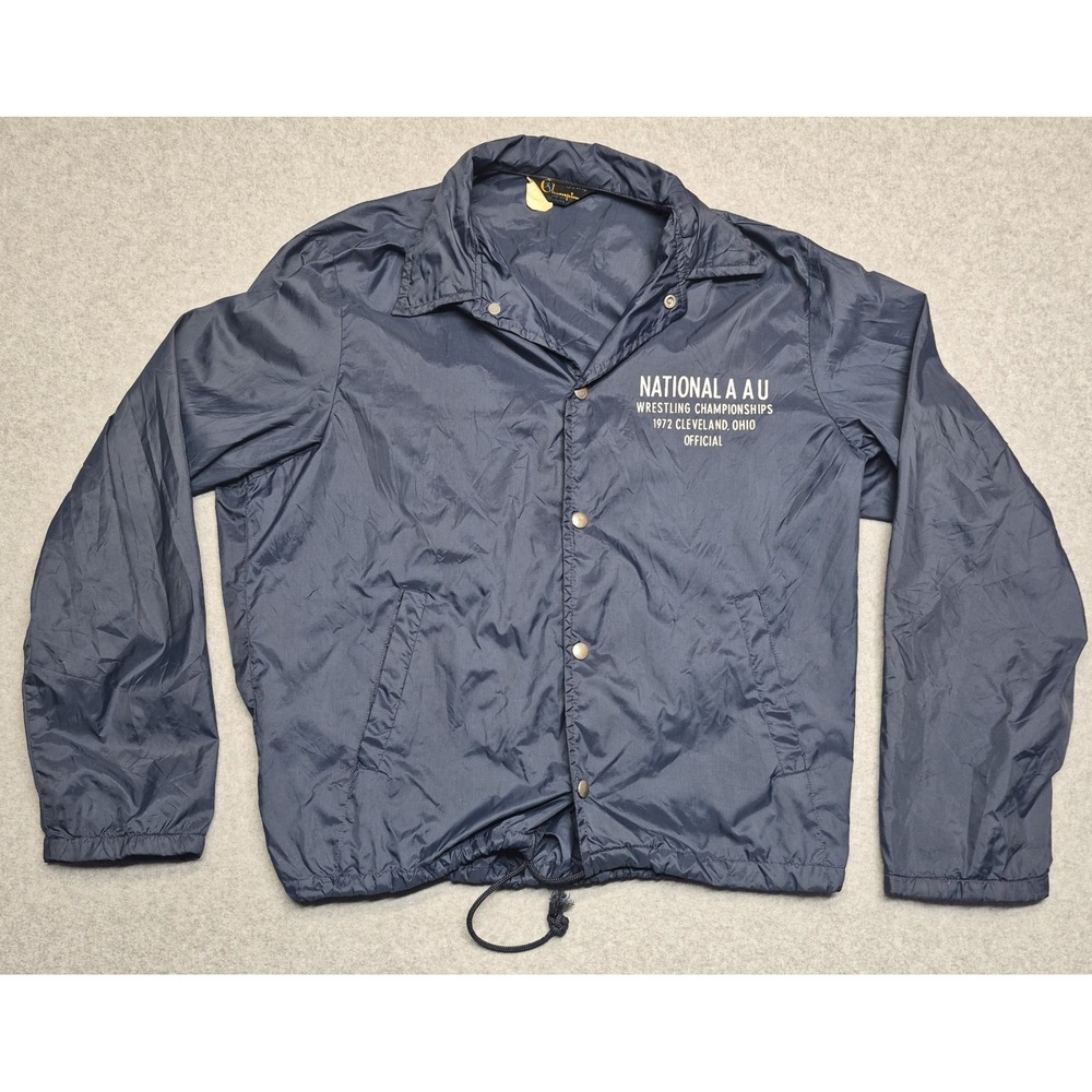 Vintage 1972 Champion AAU Wrestling Championship Officials Jacket Cleveland Ohio